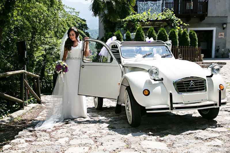 citroen 2cv wedding car